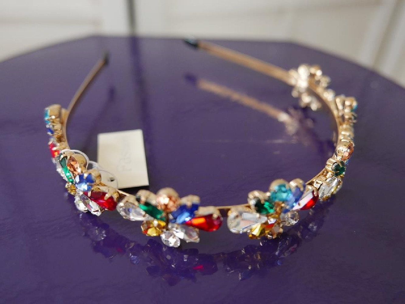 Multikolor przepaska z kamieni szer. 2,5cm