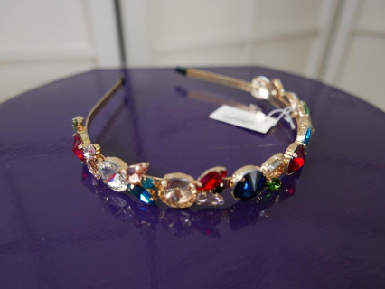 Kolorowa przepaska z kamieni szer. 2 cm