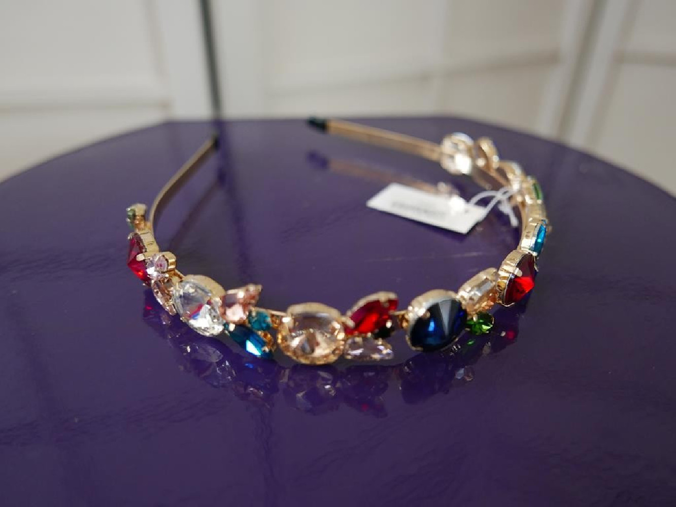 Kolorowa przepaska z kamieni szer. 2 cm