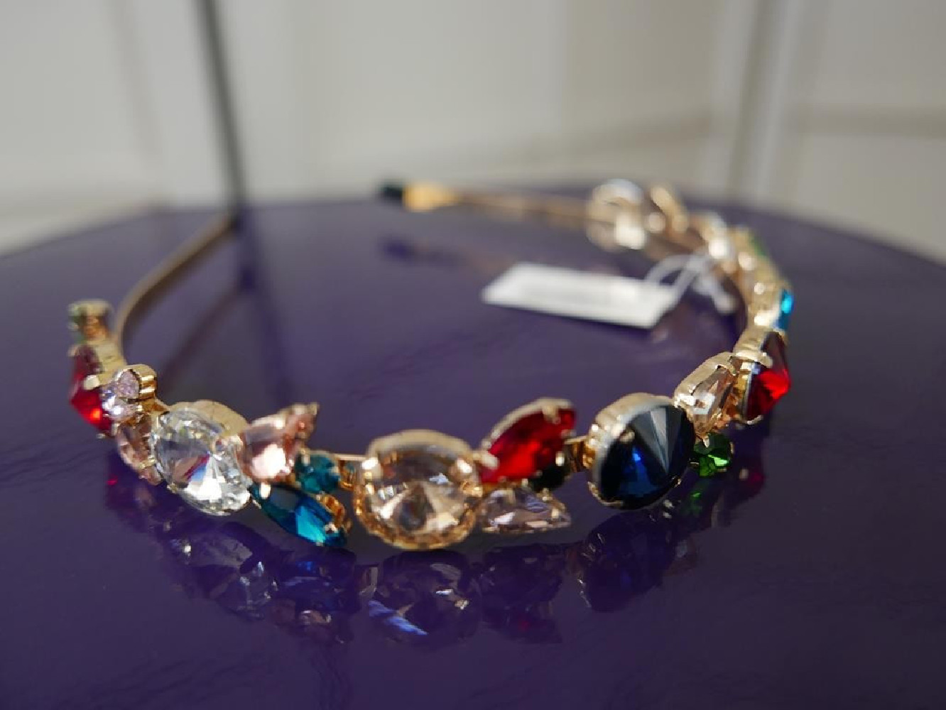 Kolorowa przepaska z kamieni szer. 2 cm