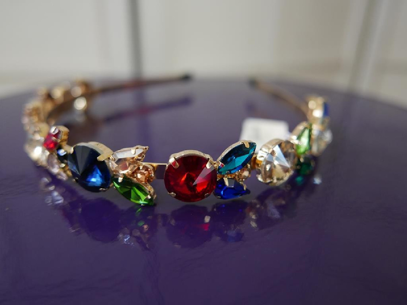 Kolorowa przepaska z kamieni szer. 2 cm