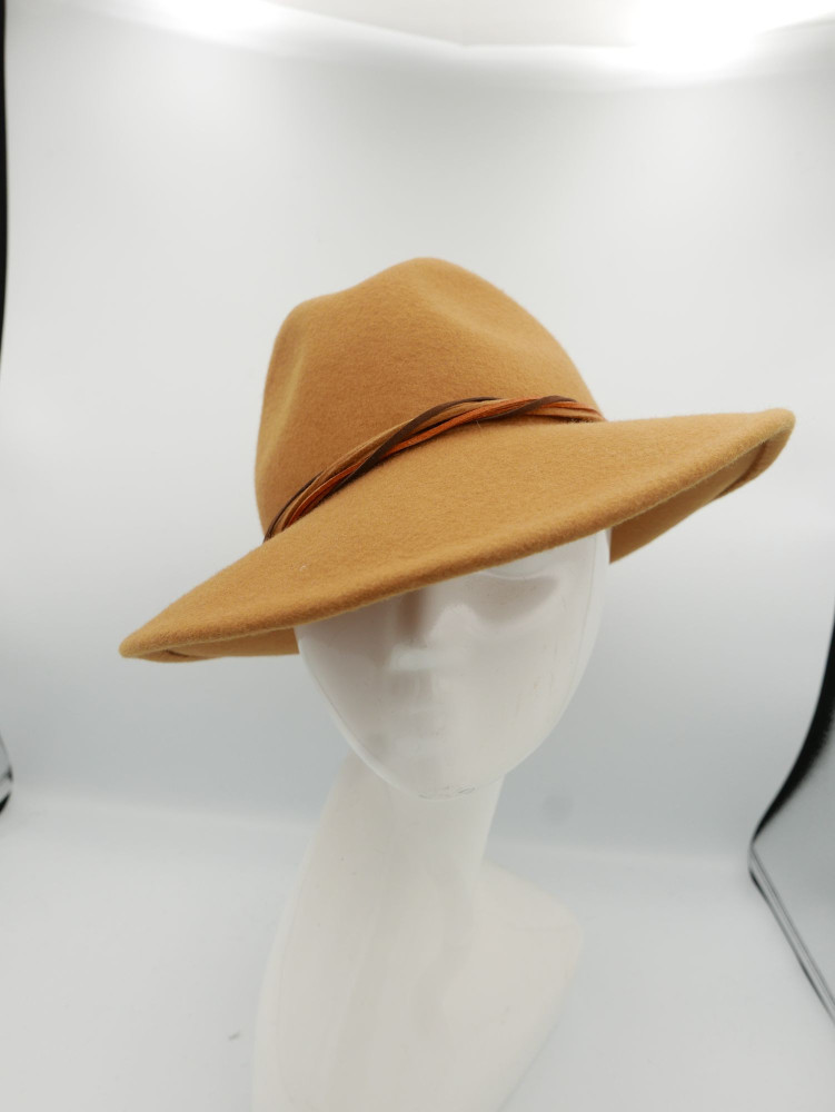 Wiliams musztardowy kapelusz filcowy 54-56 cm | Zuwika Design