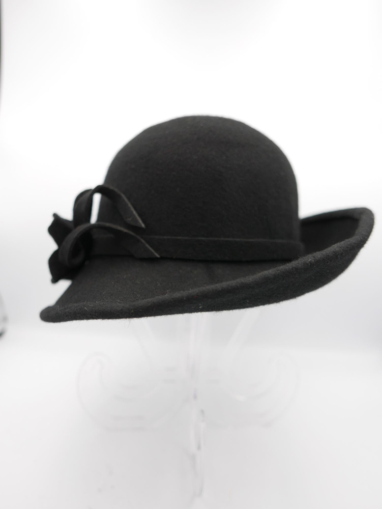 Rita czarny kapelusz filcowy 55-58 cm | Zuwika Design