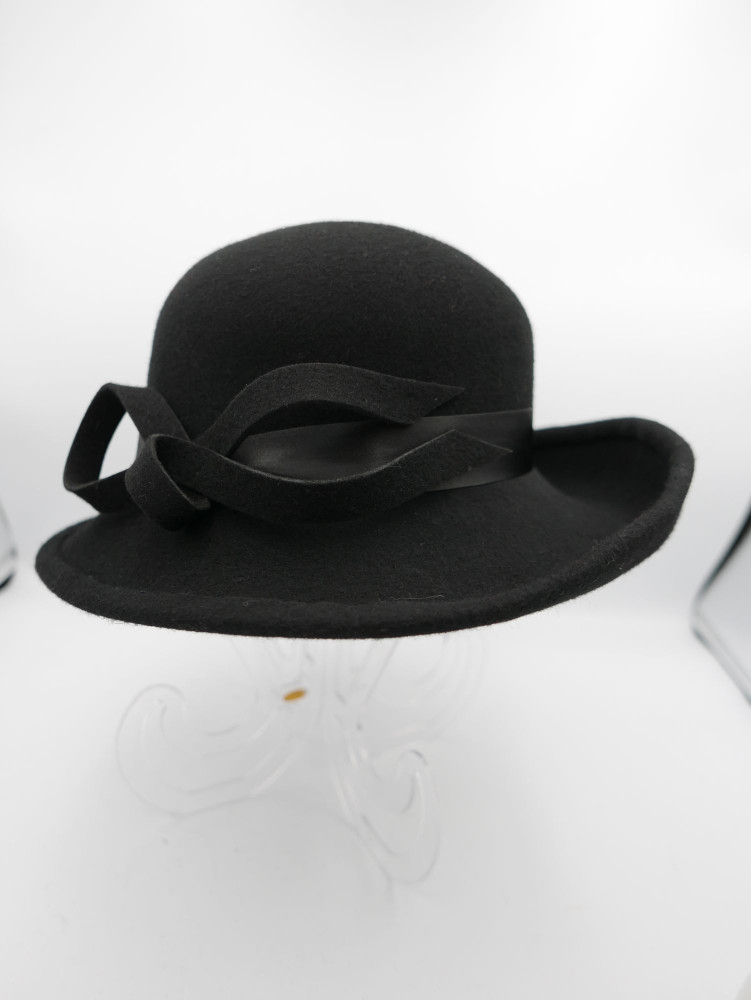 Rita czarny kapelusz filcowy 55-58 cm | Zuwika Design