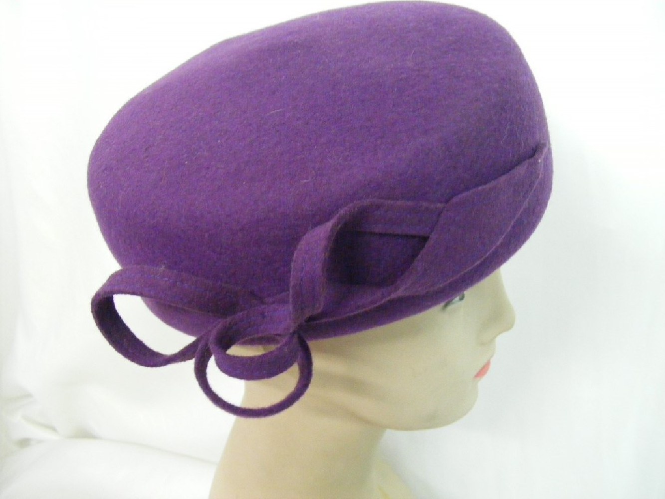 Jackie fioletowy toczek filcowy 53-55 cm