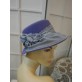 Romea liliowy kanotier kapelusz filc 53-56cm