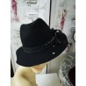 Joec zarny kapelusz filcowy 54-56 cm