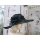 Paris czarny kapelusz sinamay 53-57 cm