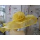 Saint Tropez żółty kapelusz sinamay 53-56 cm