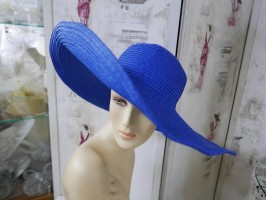 Giggy szafirowy letni  kapelusz do modelowania 54-57 cm