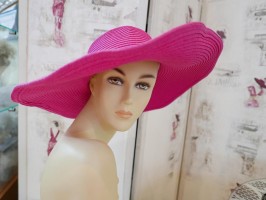 Giggy fuksja  letni  kapelusz do modelowania 54-56 cm
