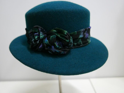 Denice -morska zieleń kapelusz filcowy-57-59 cm