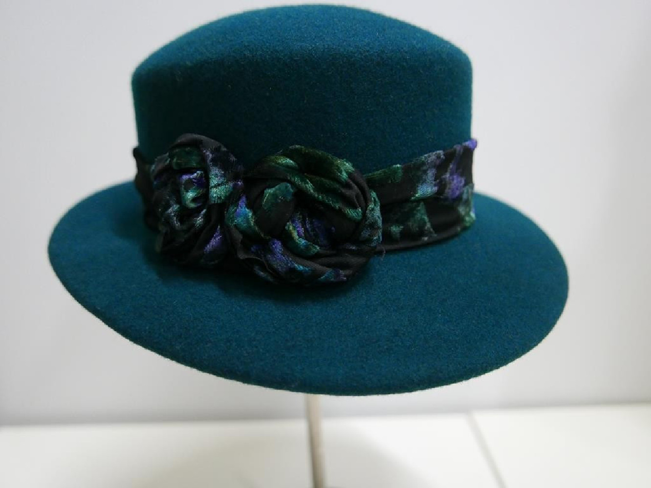 Denice -morska zieleń kapelusz filcowy-57-59 cm