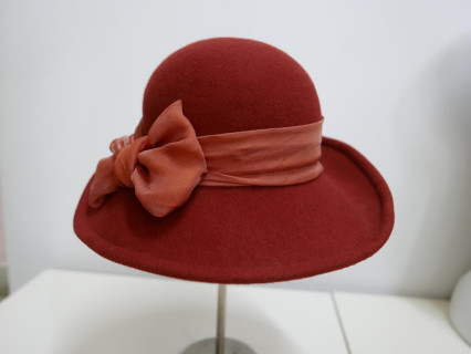 Amparo fantazyjny kapelusz filcowy terrakota 55-57 cm