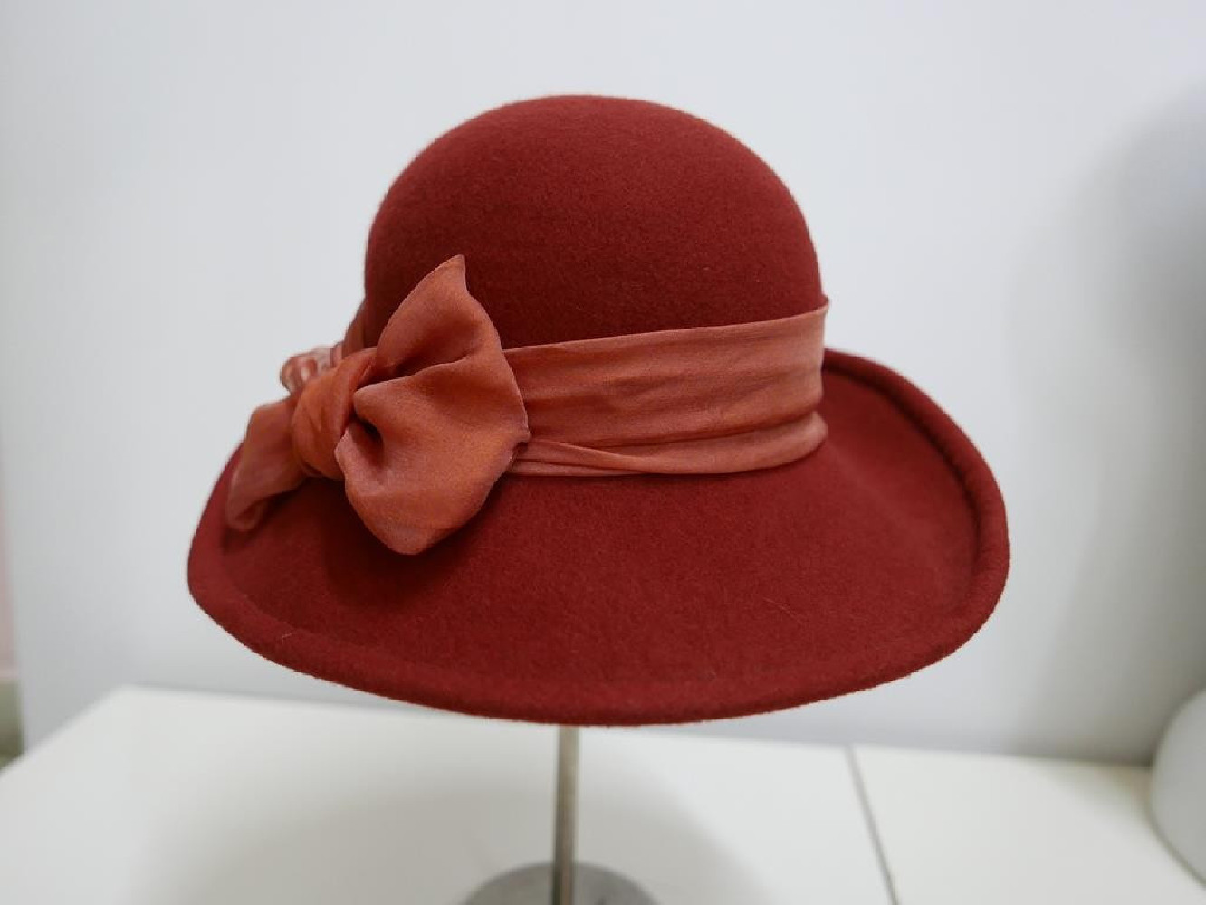 Amparo fantazyjny kapelusz filcowy terrakota 55-57 cm