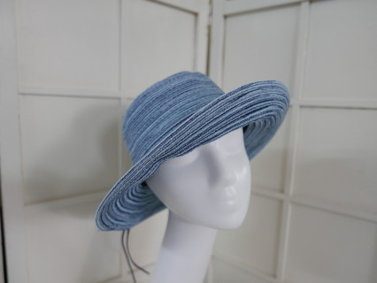 Aga niebieski kapelusz 54-57 cm