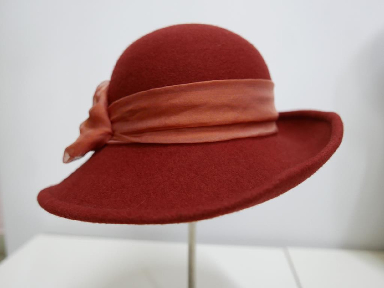 Amparo fantazyjny kapelusz filcowy terrakota 55-57 cm