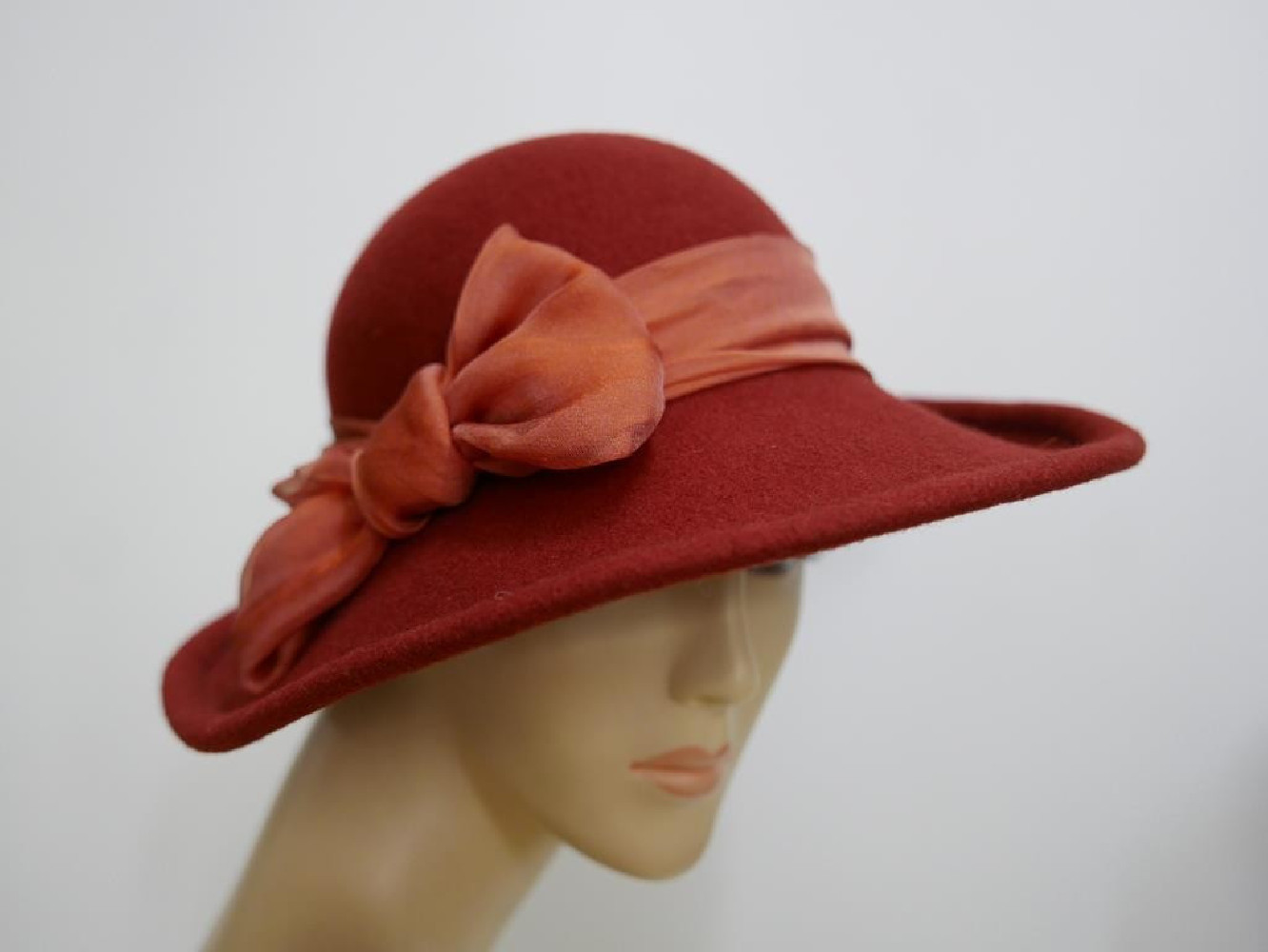 Amparo fantazyjny kapelusz filcowy terrakota 55-57 cm