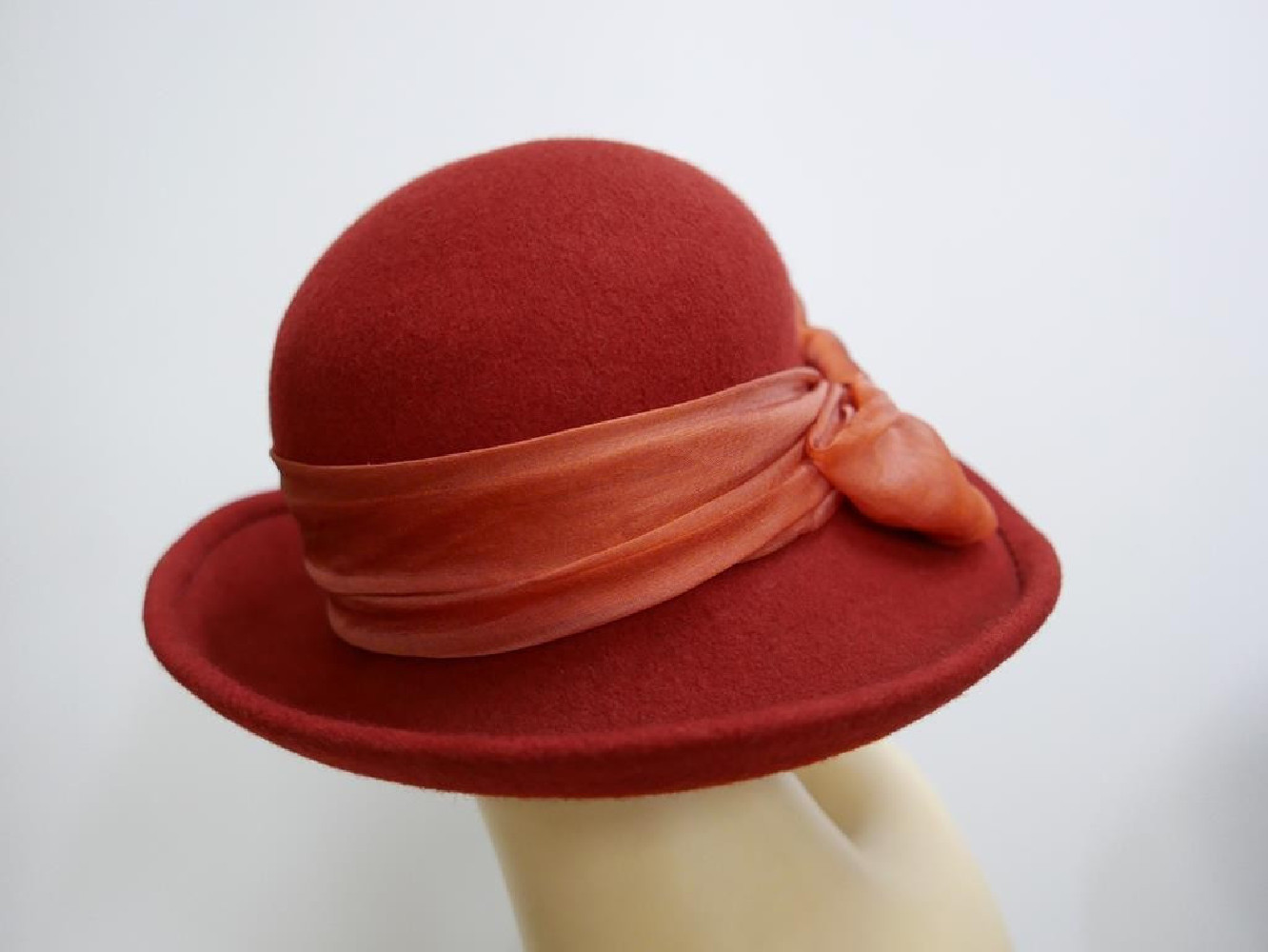 Amparo fantazyjny kapelusz filcowy terrakota 55-57 cm