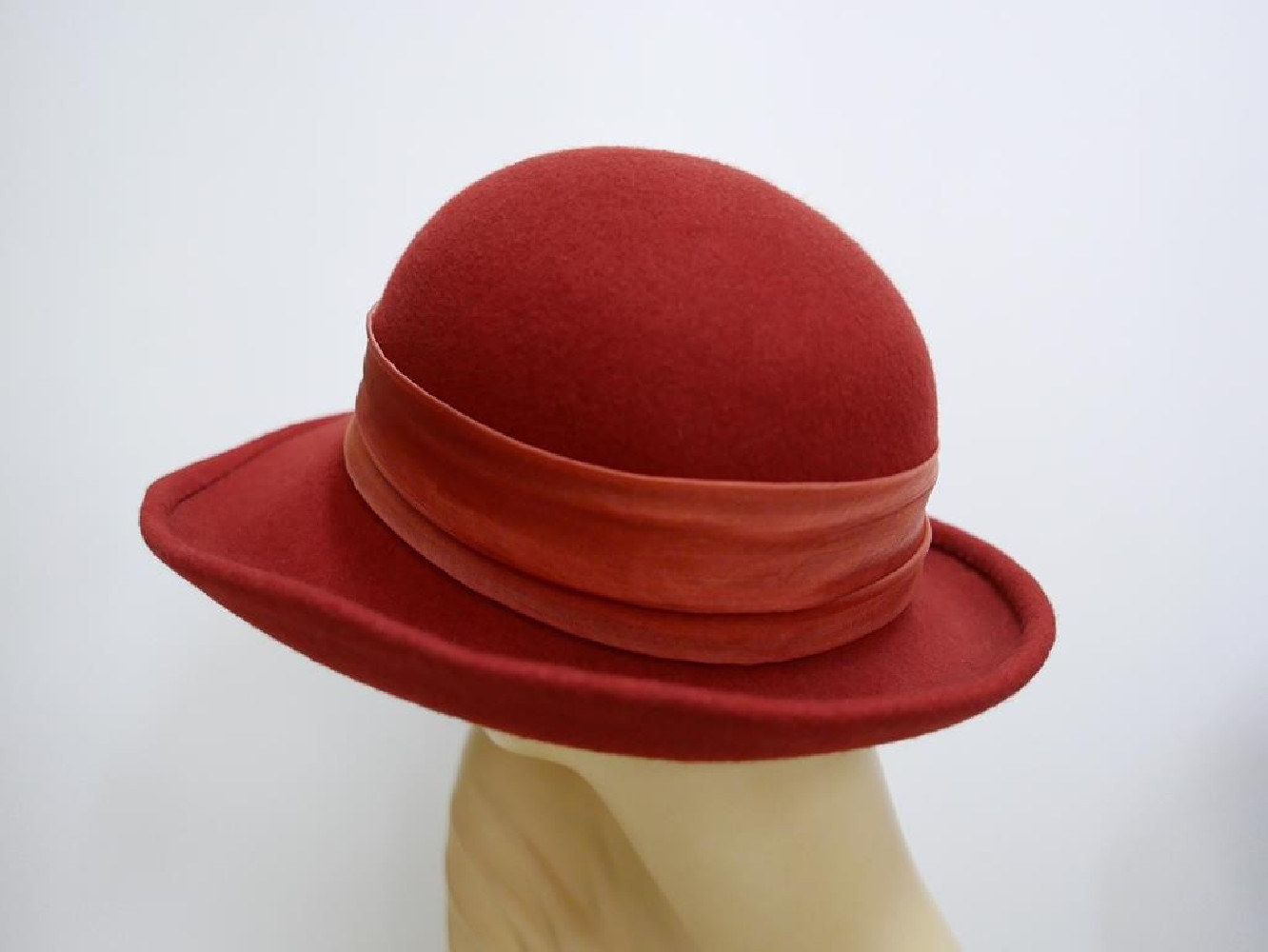 Amparo fantazyjny kapelusz filcowy terrakota 55-57 cm