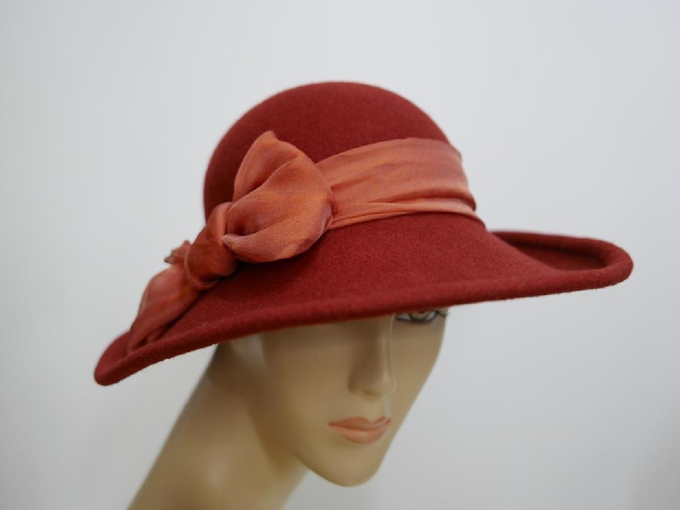 Amparo fantazyjny kapelusz filcowy terrakota 55-57 cm