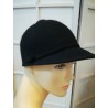 Ala czarna czapka dżokejka filc 55-58 cm