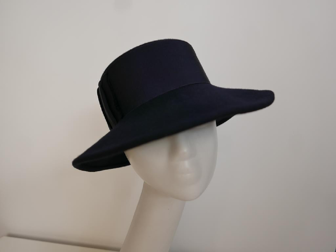 Daria granatowy kapelusz filcowy-r uniwersalny