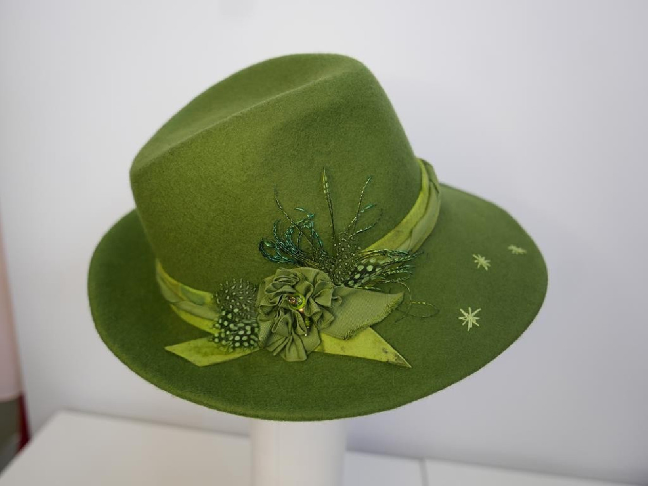 Dallas zielony kapelusz filcowy  53-56 cm