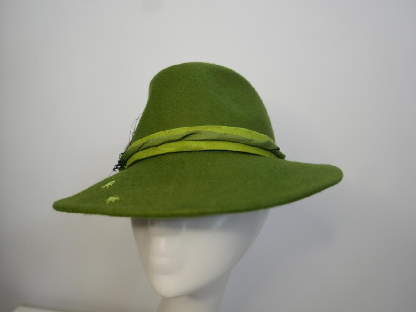 Dallas zielony kapelusz filcowy  53-56 cm