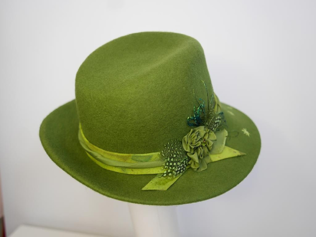 Dallas zielony kapelusz filcowy  53-56 cm
