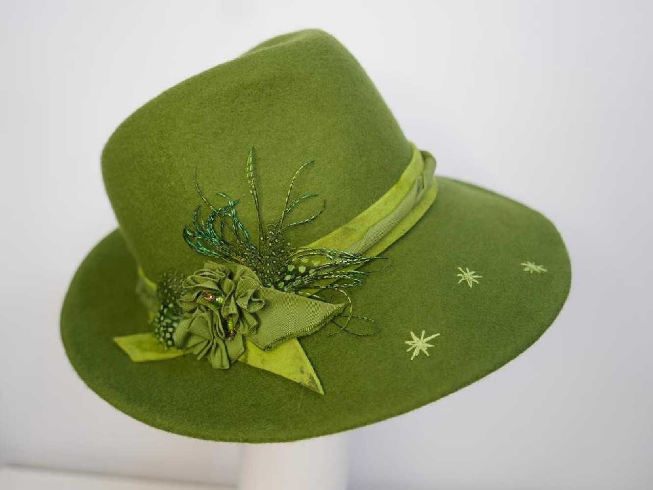 Dallas zielony kapelusz filcowy  53-56 cm