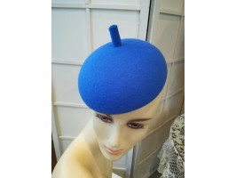 Orion niebieski mini beret filcowy