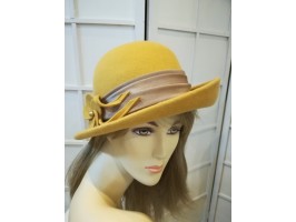 Clare- miodowy kapelusz filcowy-57-59  cm