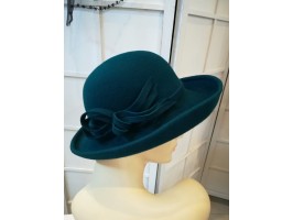 Sybilla zielony kapelusz filcowy 53-55 cm