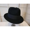 Trilby męski czarny kapelusz filcowy 53 cm