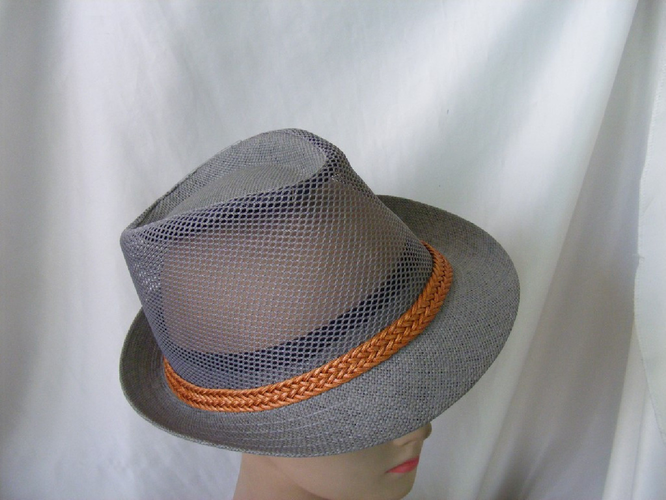 Vito szary przewiewny letni  kapelusz 57-58 cm