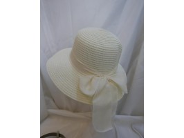 Kremowy kapelusz słomkowy  54-56 cm