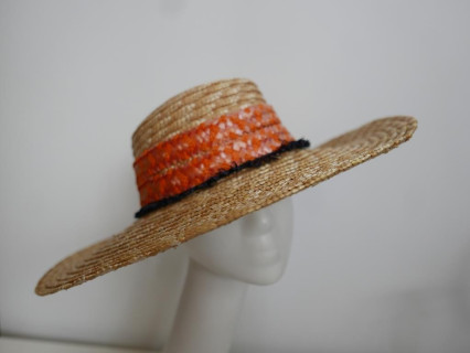 Kapelusz słomka ryżowa kapelusz letni do 57 cm regulowany