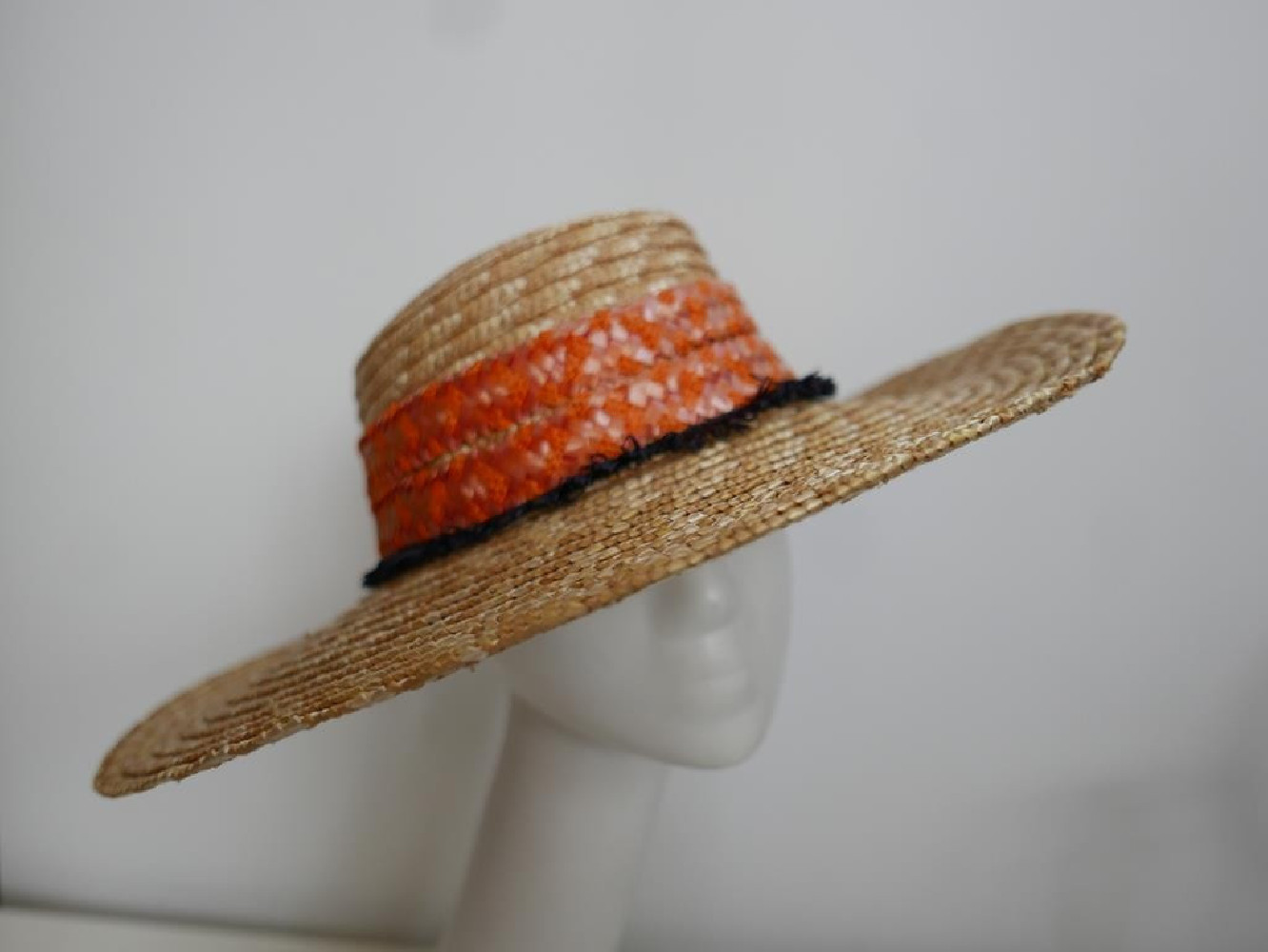 Kapelusz słomka ryżowa kapelusz letni do 57 cm regulowany