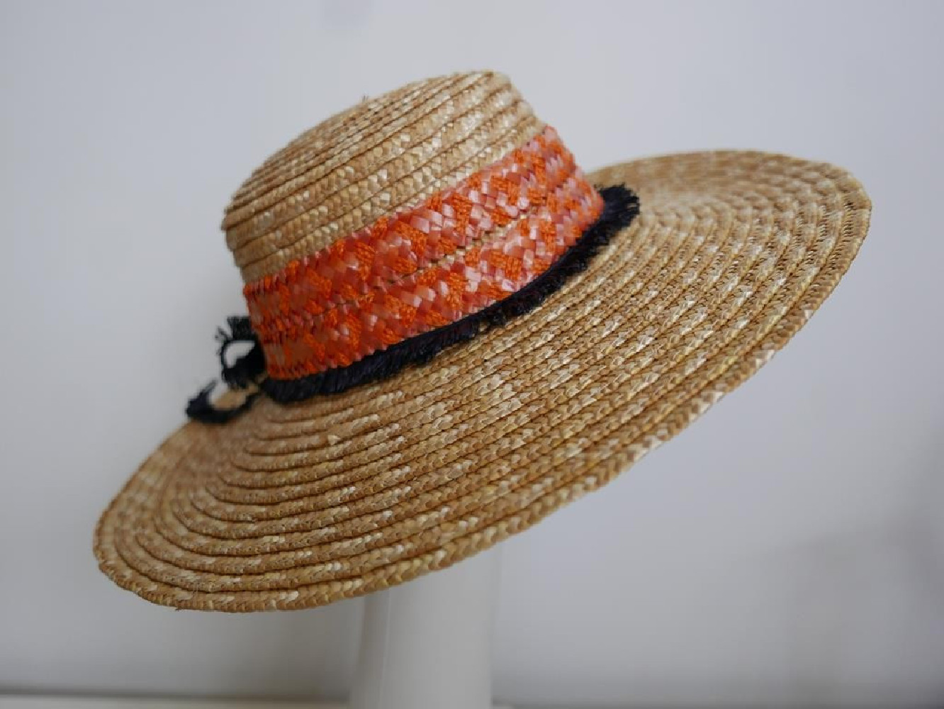 Kapelusz słomka ryżowa kapelusz letni do 57 cm regulowany