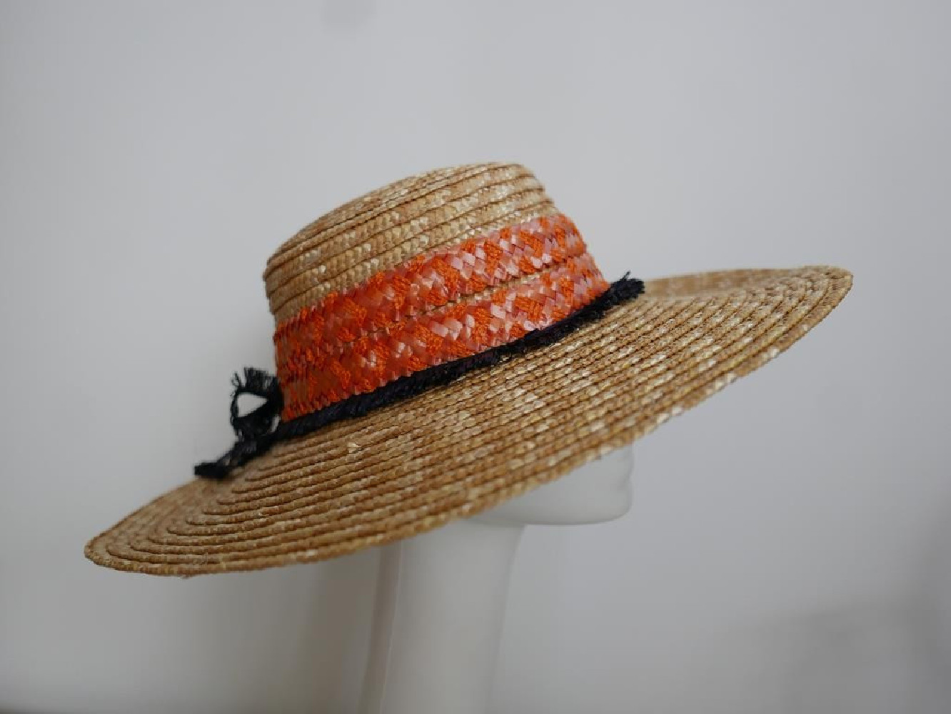 Kapelusz słomka ryżowa kapelusz letni do 57 cm regulowany