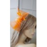Pomarańczowy stroik z krynoliny do włosów sukni kapelusza