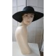 Czarny słomkowy letni  kapelusz do 56 cm