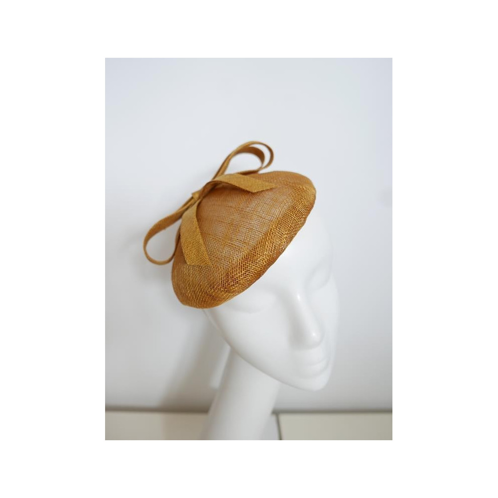 Letni miodowy mini beret letni sinamay