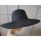 Czarny kapelusz słomkowy  57- 58 cm