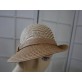 Pola ciemny beżowy letni  kapelusz do 57 cm