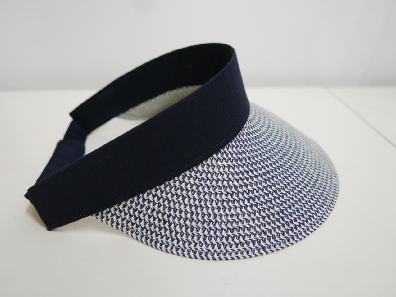 Granat melanż słomkowy daszek sportowy na rzep