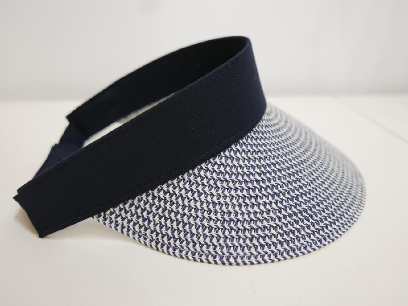 Granat melanż słomkowy daszek sportowy na rzep