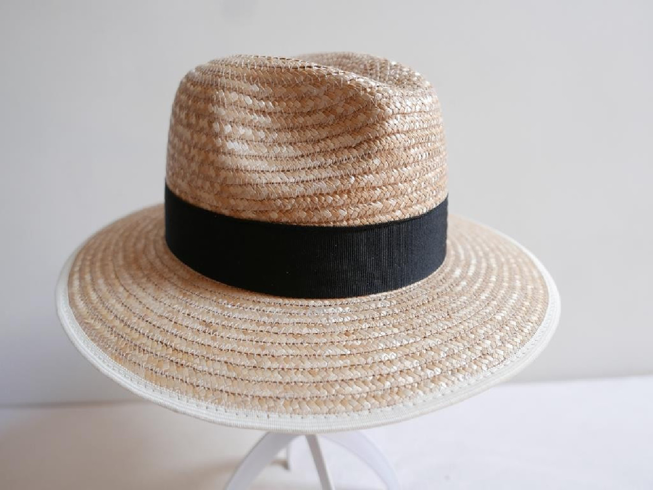 Fedora kapelusz męski słomka ryżowa 56-57 cm