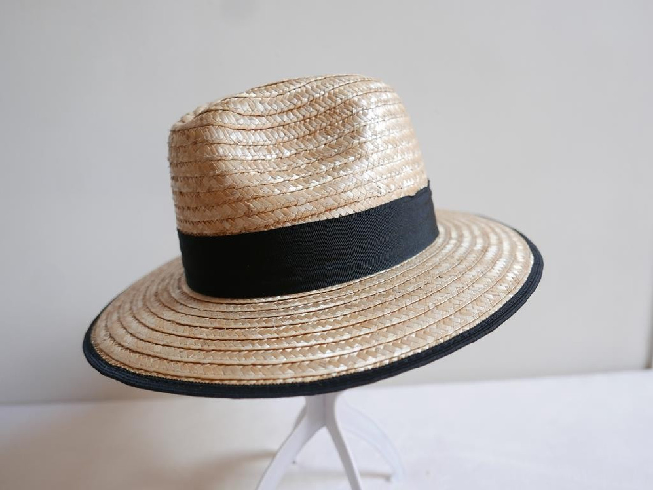 Fedora kapelusz męski słomka ryżowa 56-57 cm